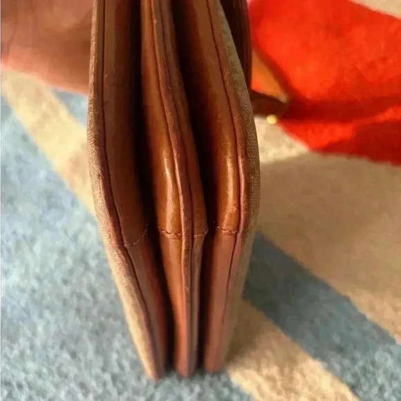 CELINE Macadam Blason Shoulder Cross Body Bag PVC Leather  Beige - Picture 11 of 16